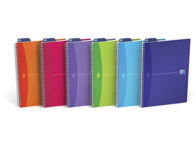 Oxford Office MyColours Spiral Notebook A4, Ruled, Assorted