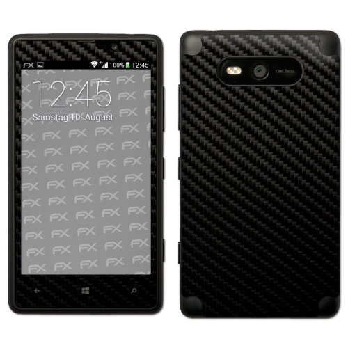 Designfolien@FoliX atFoliX FX-Carbon-Black Designfolie voor Nokia Lumia 820