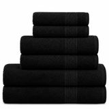 Komfortec Handdoekenset 6-delig, 100% Katoen | 2 Badhanddoeken 70x140 cm, 2 Handdoeken 50x100 cm, 2 Gastendoekjes 30x50 cm, Zacht & Hoog Absorberend, OEKO-TEX STANDARD 100