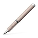 Faber-Castell Essentio Vulpen, roze, aluminium, roestvrij staal, medium