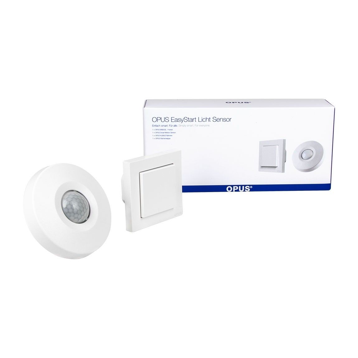 Opus EasyStart Lichtschakelaar met Motion Sensor - Wit