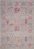 Safavieh Windsor Collectie WDS309 Geweven Vloerkleed, Grijs & Fuchsia, 152 x 213 cm