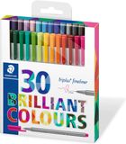 STAEDTLER triplus fineliner - etui 30 st (24 + 6 gratis)
