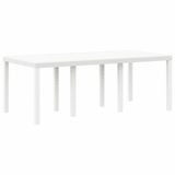 VidaXL Tuinstafel wit 200 x 100 x 73 cm poly rattan
