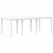 VidaXL Tuinstafel wit 200 x 100 x 73 cm poly rattan