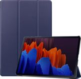 qMust Smart Tri-Fold Case voor Samsung Galaxy Tab S7 Plus - blauw