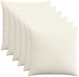 vidaXL Kussensloop 6 stuks Crèmekleurig 70 x 70 cm