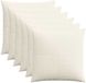 vidaXL Kussensloop 6 stuks Crèmekleurig 70 x 70 cm