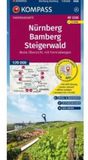 KOMPASS Fahrradkarte 3328 Nürnberg, Bamberg, Steigerwald 1:70.000