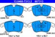 ATE Jeu de plaquettes de frein pour Ford Mondeo, Galaxy, S-Max