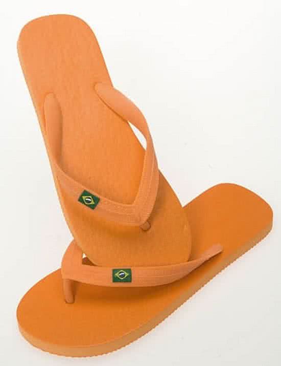 Bellatio Basic - Slippers - Heren - Maat 42-44 - Oranje - 8718758730170