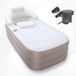 WoonWonder Opblaasbaar Ligbad - Wit/Taupe - 152x79x45 cm
