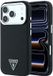 Guess - Grained Triangle Logo MagSafe Case for iPhone 18 Pro Max / 17 Pro Max - Black