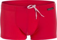 Olaf Benz Zwemshort BLU1200 Heren Rood Effen Regular Fit Boxer Sneldrogend Met Binnenbroekje XL