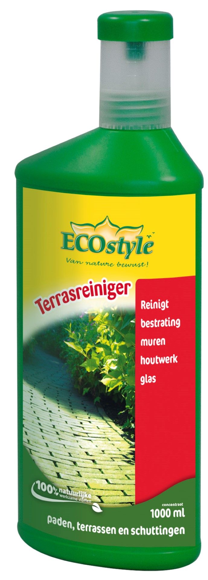 ECOSTYLE Terrasreiniger - tegen groene aanslag - concentraat 1 liter - 100 m2