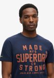 Superdry Machined Goods Workwear T-shirt Heren Nautical Navy M