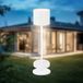 B.K.Licht - LED Oplaadbare Tafellamp - draadloos - met laadstation - dimbaar - IP44 - bedlamp - 39,5x12,5 cm - wit