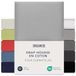 Dreamzie Boxspring Hoeslaken 90x200 cm - 100x200 cm, 100% katoenjersey, matrashoogte tot 37 cm, hypoallergeen, Oeko-Tex, grijs