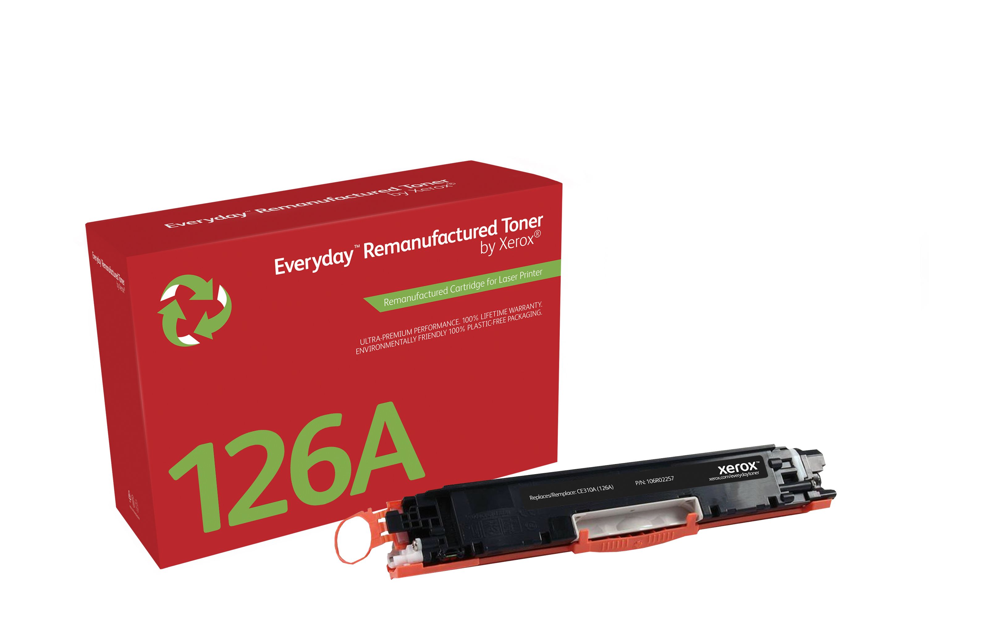 Everyday Remanufactured Xerox CE310A Black Toner Cartridge for HP 126A - 1200 Pages