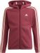 Adidas 3 Striker Fl Sweatshirt Met Rits Rood 4-5 Years Jongen