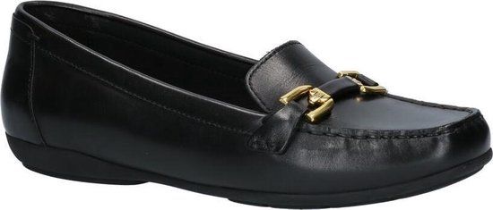 Geox D ANNYTAH MOC A Mocassins Zwart Dames Maat 41 Leer