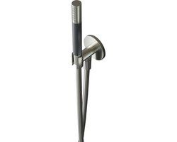 hotbath Cobber handdoucheset inbouw geborsteld nikkel M440GN