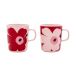 Marimekko - Tasse Unikko - Rose - Grès - Designer Maija Isola