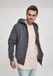 Urban Classics Blank Zip Hoody Heren Vest met capuchon - Houtskool - M