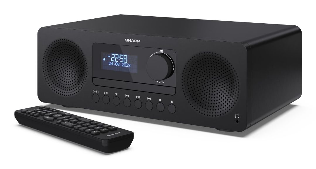 Sharp XL-B720D(BK) Tokyo All-in-One Hi-Fi Sound System | CD | Bluetooth | Black