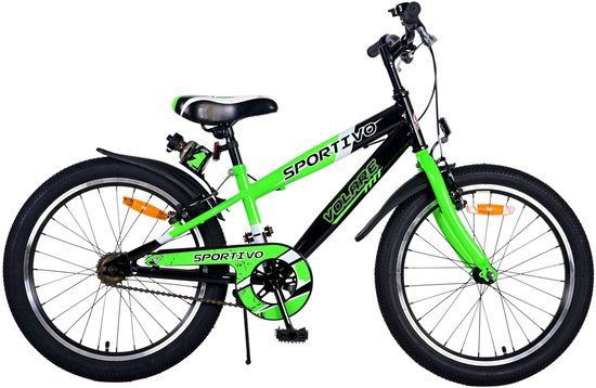 Volare Sportivo Kinderfiets - Jongens - 20 inch - Groen - Twee handremmen