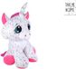 Take Me Home Eenhoorn Knuffel Pluche Wit Roze 70cm Sterrenprint