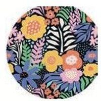 Miquelrius - Muismat, diameter 200 mm, polyester materiaal voor zacht glijden, stevige rubberen bodem voor een stevige grip, bloementuin-collectie
