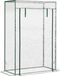 Kas - Serre - Afmetingen 100x50x150 cm - Metalen frame - Roldeur van staal - Waterdicht - Transparant