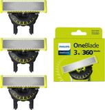 Philips OneBlade 360 Blade - Vervangmesjes - 3 stuks - QP430/60