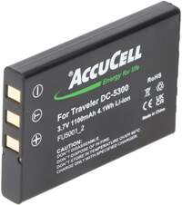 ACCUCELL AccuCell-batterij geschikt voor de Panasonic CGA-7/102-batterij 900 mAh