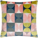 Paoletti Bardot Cut Fluwelen Geometrische Kussenhoes