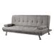 Somnia Descanso - Slaapbank Clic Clac type 3-zits model Cleo met decoratieve kussens, modern design, praktisch en functioneel, cementgrijs