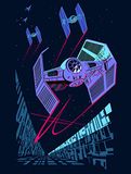 Komar Wandafbeelding | Star Wars | Classic Vector TIE-Fighter | 30 x 40 cm