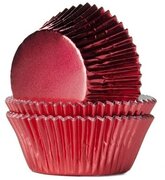 House of Marie Cupcake Vormpjes Folie Rood - pk/24