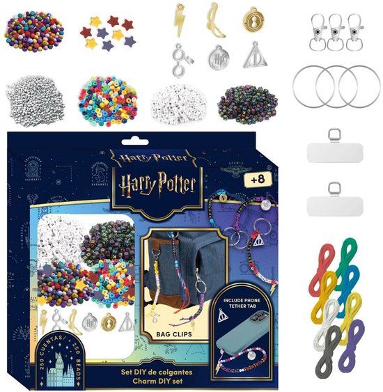 CERDÁ LIFE'S LITTLE MOMENTS Harry Potter Knutselset Kinderen – DIY Kralen, Armbandjes en Sleutelhangers Maken Set Jongens en Meisjes