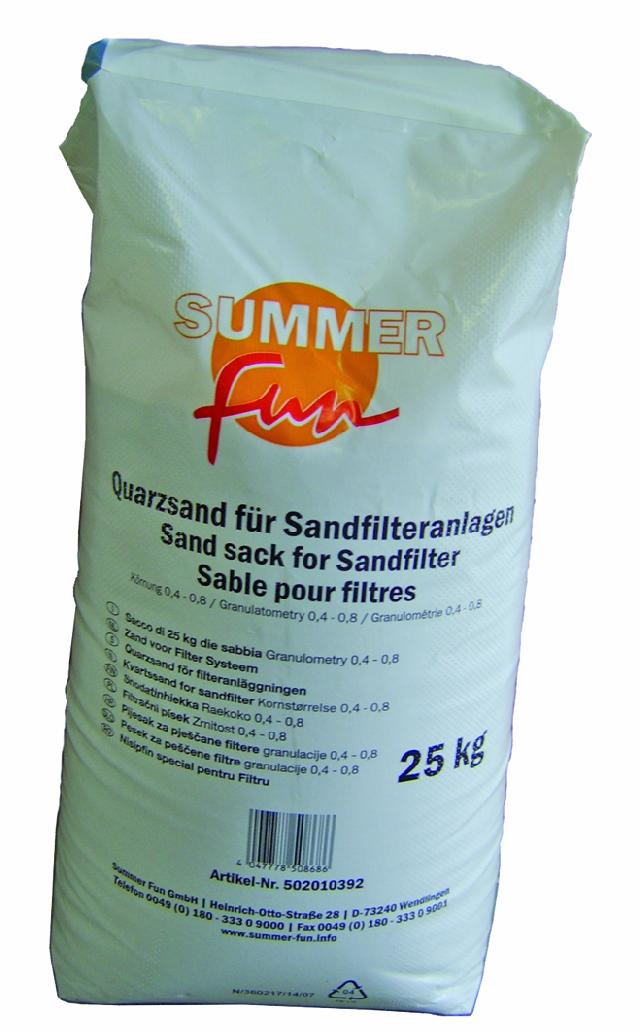 Summer Fun Filterzand 0,4 tot 0,8 mm 25 kg