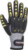 Portwest A722 - Anti Impact Snijbestendige Handschoen Grijs/zwart S