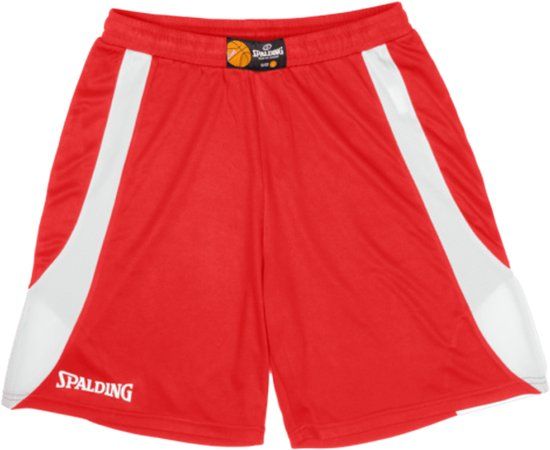 Spalding Jam Basketbalshort Heren - Rood / Wit - Maat S