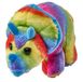 Wild Republic Pocketkins Eco Rainbow Triceratops, knuffeldier, 12 cm, pluche dier, gemaakt van gerecyclede materialen, milieuvriendelijk