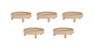 Décopatch HD064Cpack - Lot de 5 supports en papier mâché, vide poche ovale 13x9x4 cm