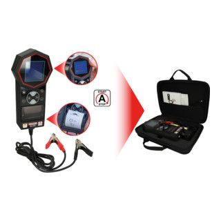 KS Tools 12V/24V Digital Battery and Charging System Tester with Integrated Printer