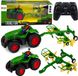 LEAN TOYS Tracteur agricole télécommandée avec râteau à foin Éclairage RC 1:24