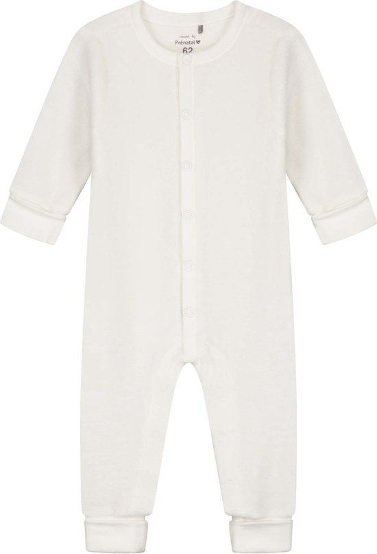 Prénatal Newborn Boxpakje Unisex Maat 44 - Baby Pyjama - Ivoor Wit Rib Velours