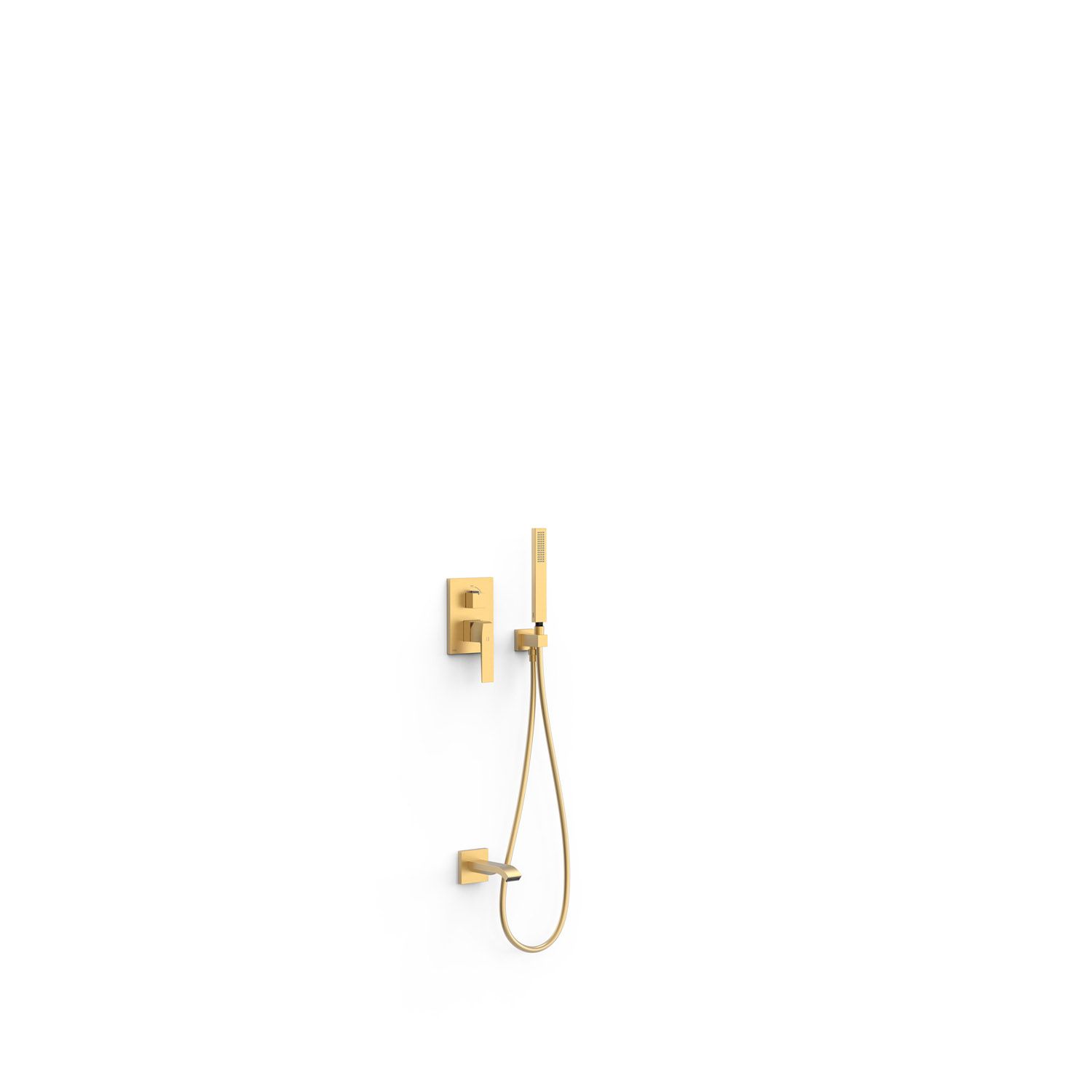 Tres Badkraan inbouw slim exclusive met handdoucheset mat goud