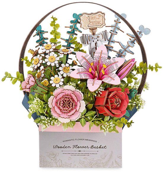 Untamed By You Wood Art - Wooden Flower Basket